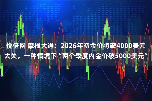 悦倍网 摩根大通：2026年初金价将破4000美元大关，一种情境下“两个季度内金价破5000美元”