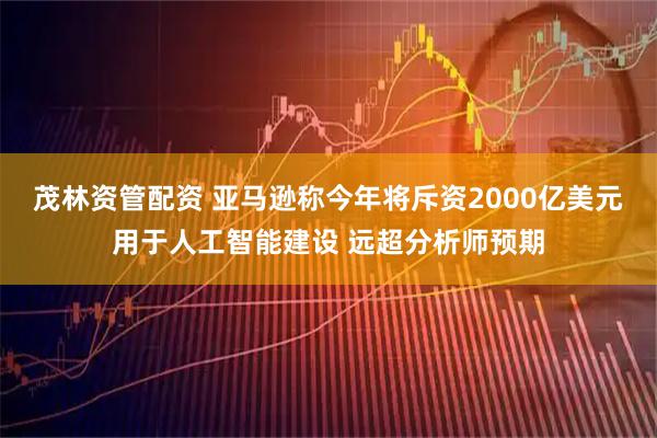 茂林资管配资 亚马逊称今年将斥资2000亿美元用于人工智能建设 远超分析师预期